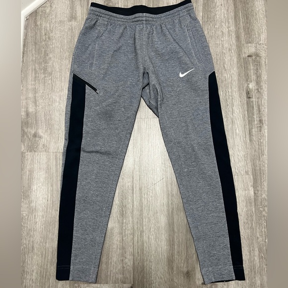 Nike Pants - Nike Women’s Gray Joggers w/black accent on leg, size M